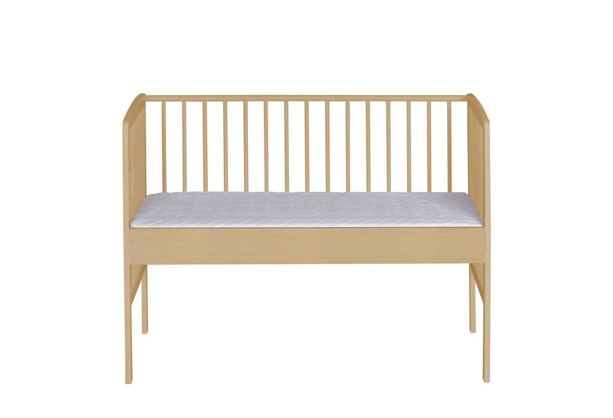 Schardt Beistellbett Schardt Beistellbett Micky Plus natur 60x120 cm, natur, stufenlos höhenverstellbar, 3 Schlupfstäbe