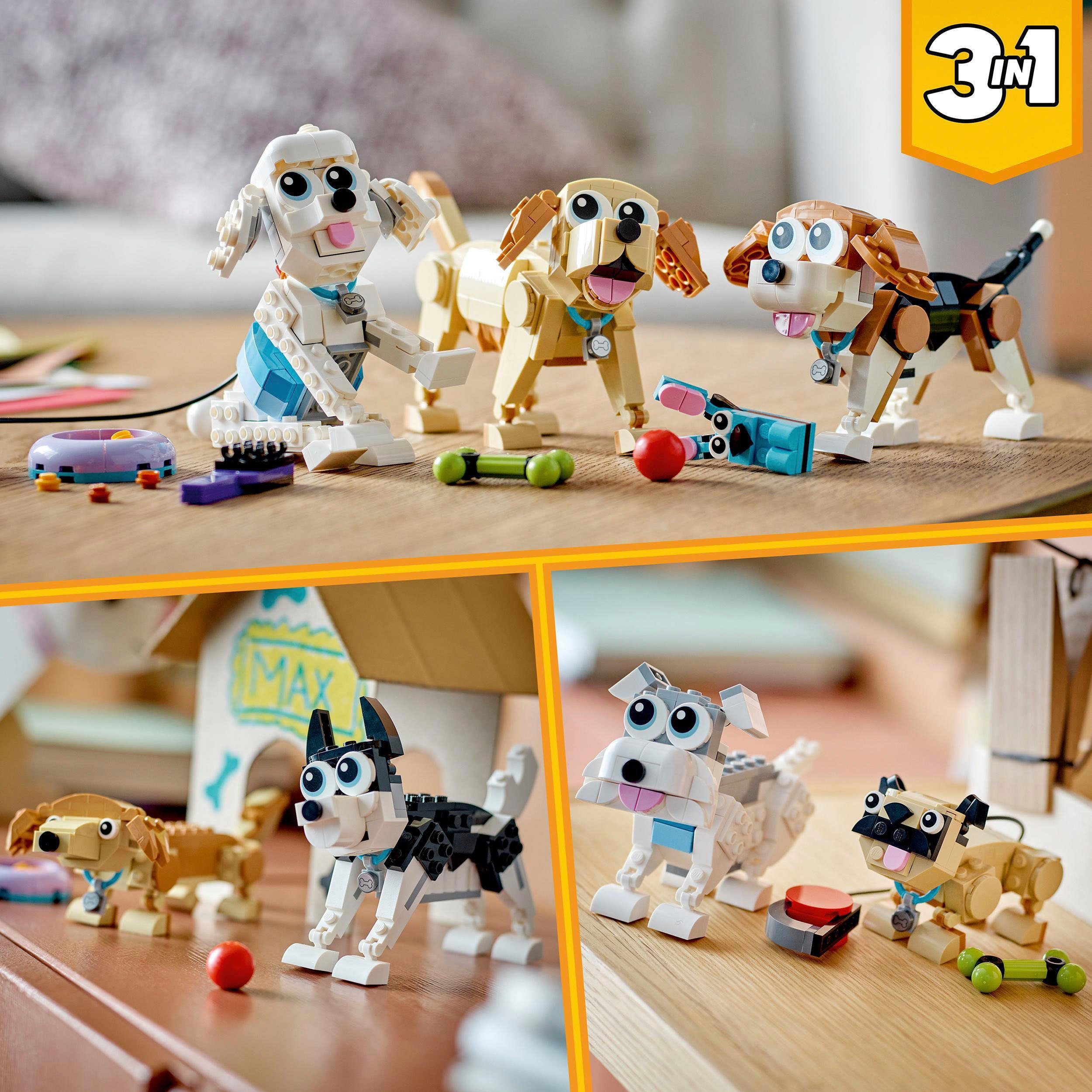 LEGO® Konstruktionsspielsteine Niedliche Hunde St) (31137), Creator LEGO® (475 3in1