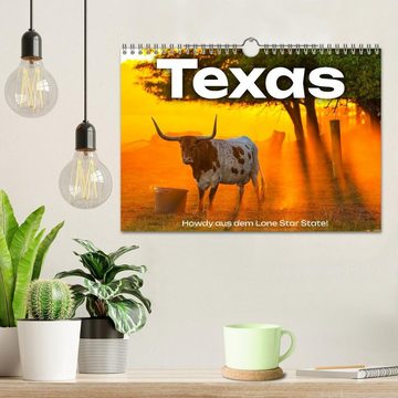 CALVENDO Wandkalender Texas - Howdy aus dem Lone Star State! (Wandkalender 2024 DIN A4 quer)
