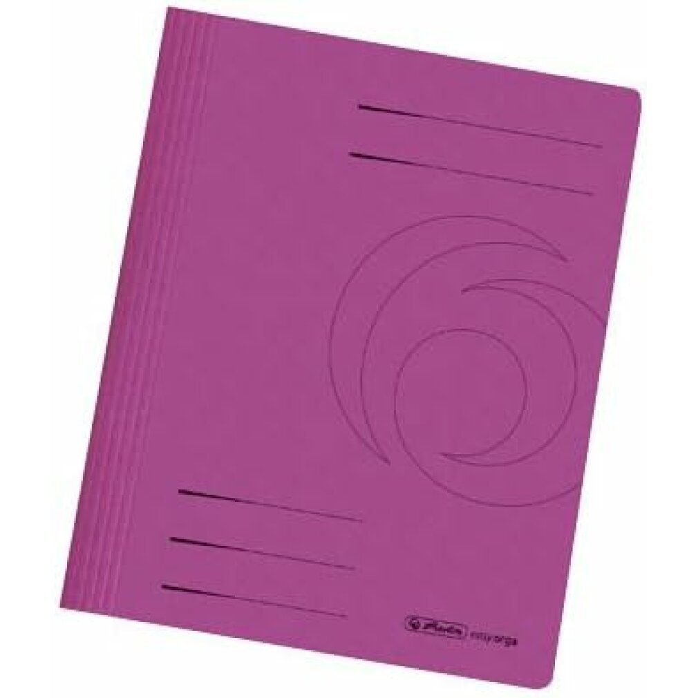 Herlitz Fächermappe 10 Schnellhefter Karton pink DIN A4