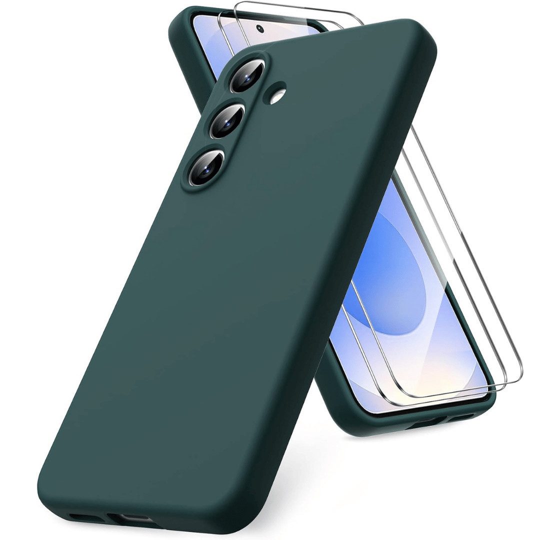 Smartphone-Hülle + 2X Schutzglas für Samsung Galaxy S25 Plus Panzerfolie Display Case