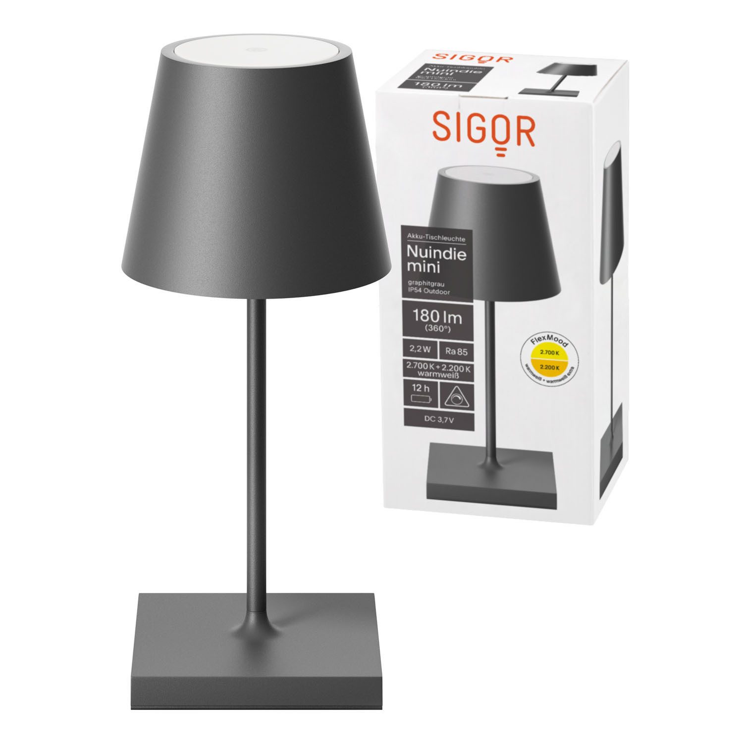 SIGOR LED Tischleuchte Akku-Tischleuchte, Dimmbar, LED günstig online kaufen