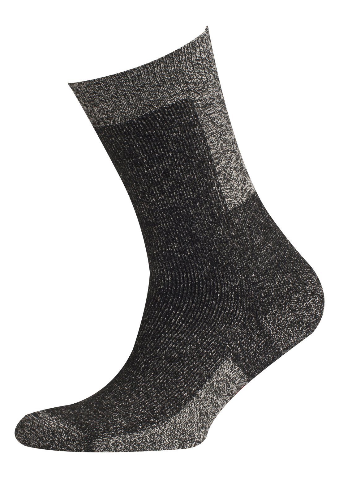 H.I.S Wandersocken Wandersocken Herren, Atmungsaktive Wintersocken (Packung, 2-Paar, Crew Sock) mit extra Stützfunktion und Polsterung