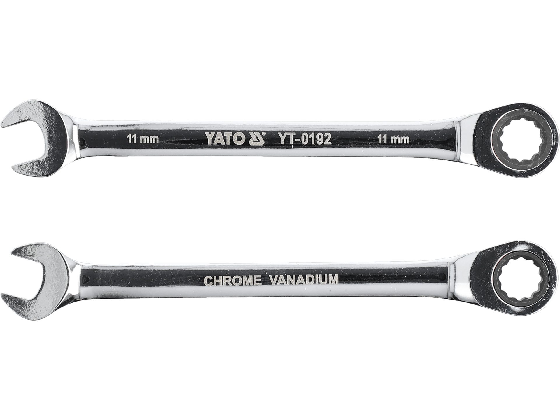 Yato Gabel- und Ringschlüssel Ratschen-Ringmaulschlüssel 11 mm feinverzahnt (Ratschen-Ringmaulschlüssel 11 mm feinverzahnt, 1 St)