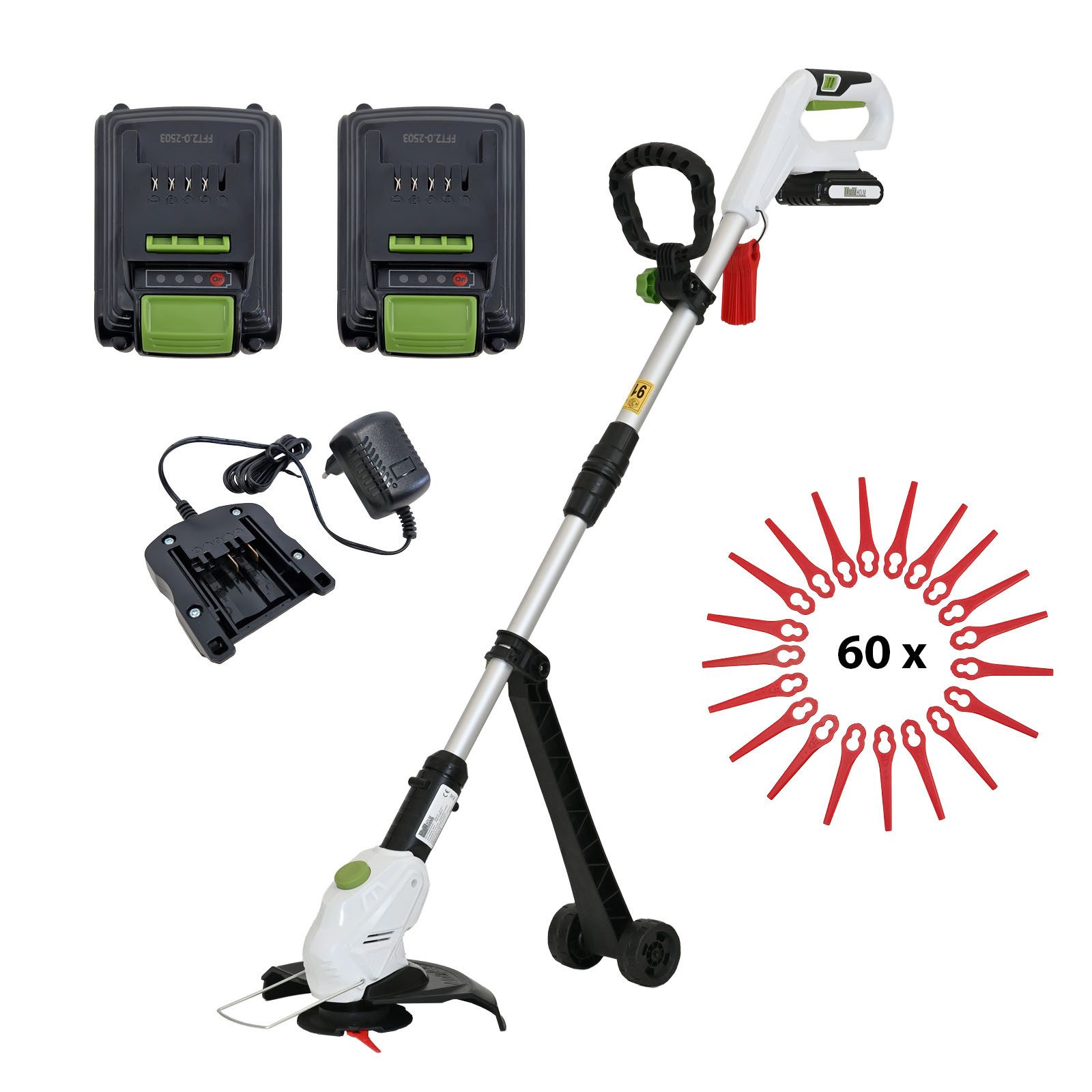 TRUTZHOLM Akku-Rasentrimmer 20V/2.0Ah mit 2 Akkus günstig online kaufen