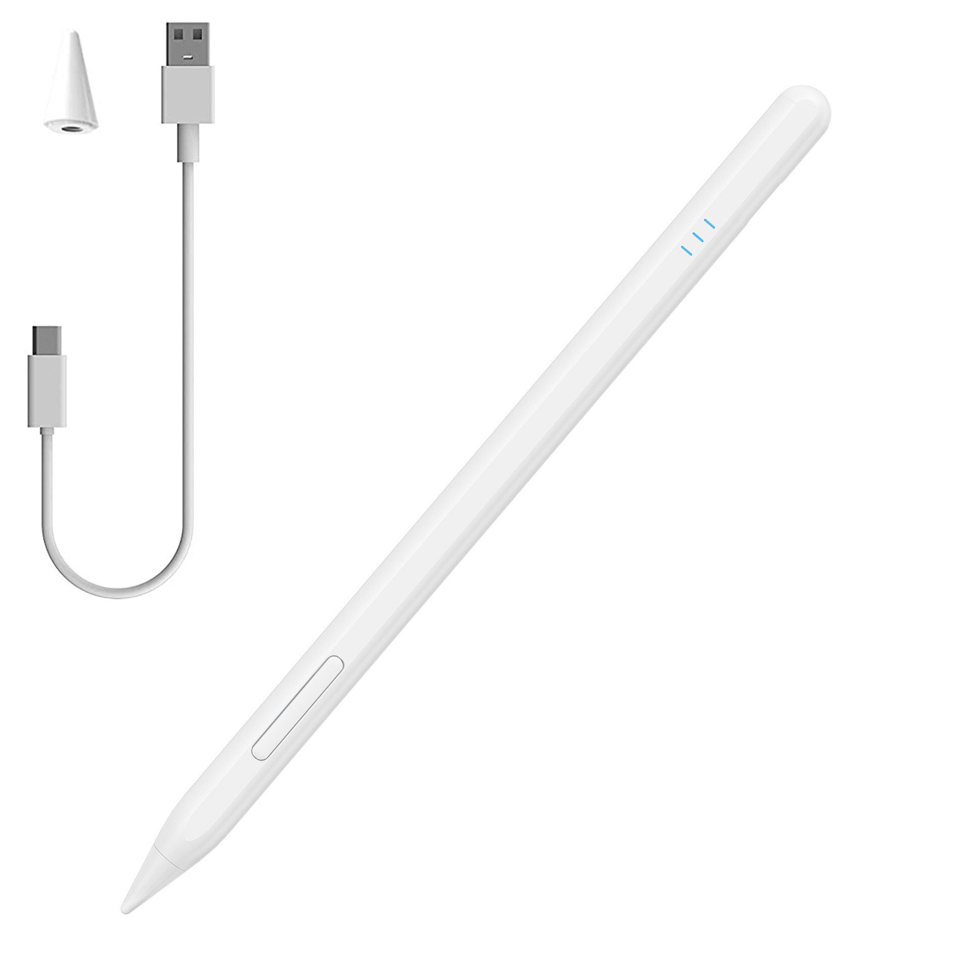 Mutoy Eingabestift Stylus Stift für iPad 2018-2022,für Apple iPad Magnetischer Stylus Pen (Schnelle Aufladung, Neigungserkennung, Palm-Ablehnung, für iPad Pro 11''/12,9''/ iPad 10/9/8/7/6. Gen/iPad Mini 6/5. Gen/iPad Air 5/4/3. Gen) Kompatibel mit iPad Pro/iPad Air, Bluetooth Eingabestifte