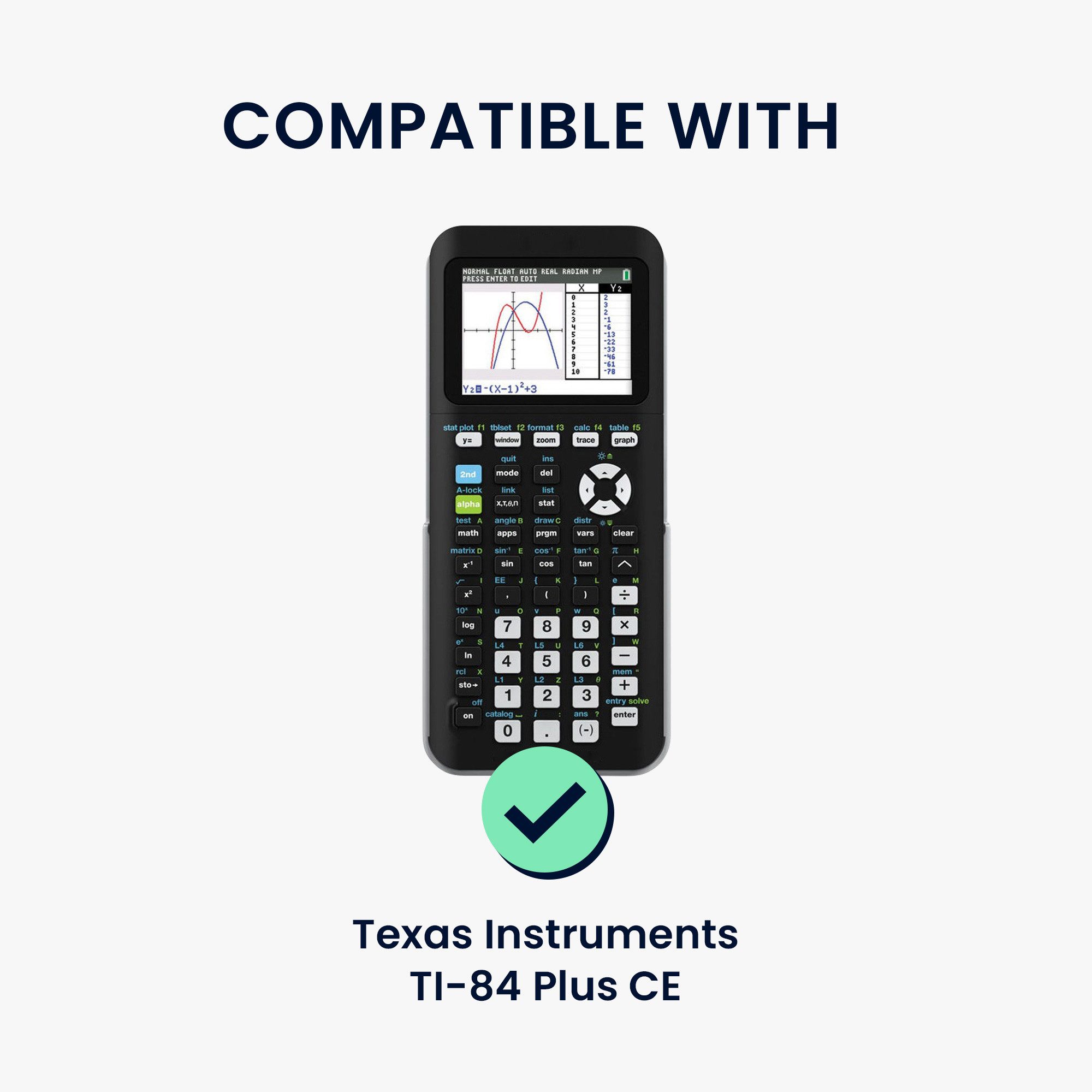 kwmobile Taschenrechner Hülle Grafikrechner für Texas Instruments TI-84 Plus CE, Silikon Schutzhülle für Grafik Taschenrechner - Calculator Cover
