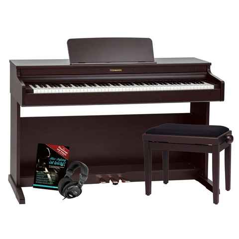 Steinmayer Digitalpiano DP-321 E-Piano Set - 88 Tasten mit Hammergewichtung und Ebony Feel (Spar-Set, inkl. Klavierbank, Kopfhörer & Schule), Polyphonie: 256, Bluetooth: Audio, MIDI, Record