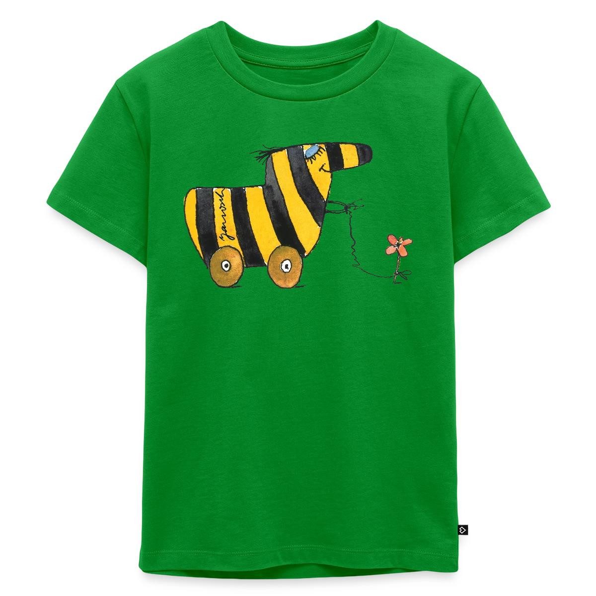 T-Shirt Janosch Große Tigerente Mit Blume Kinder Premium T-Shirt