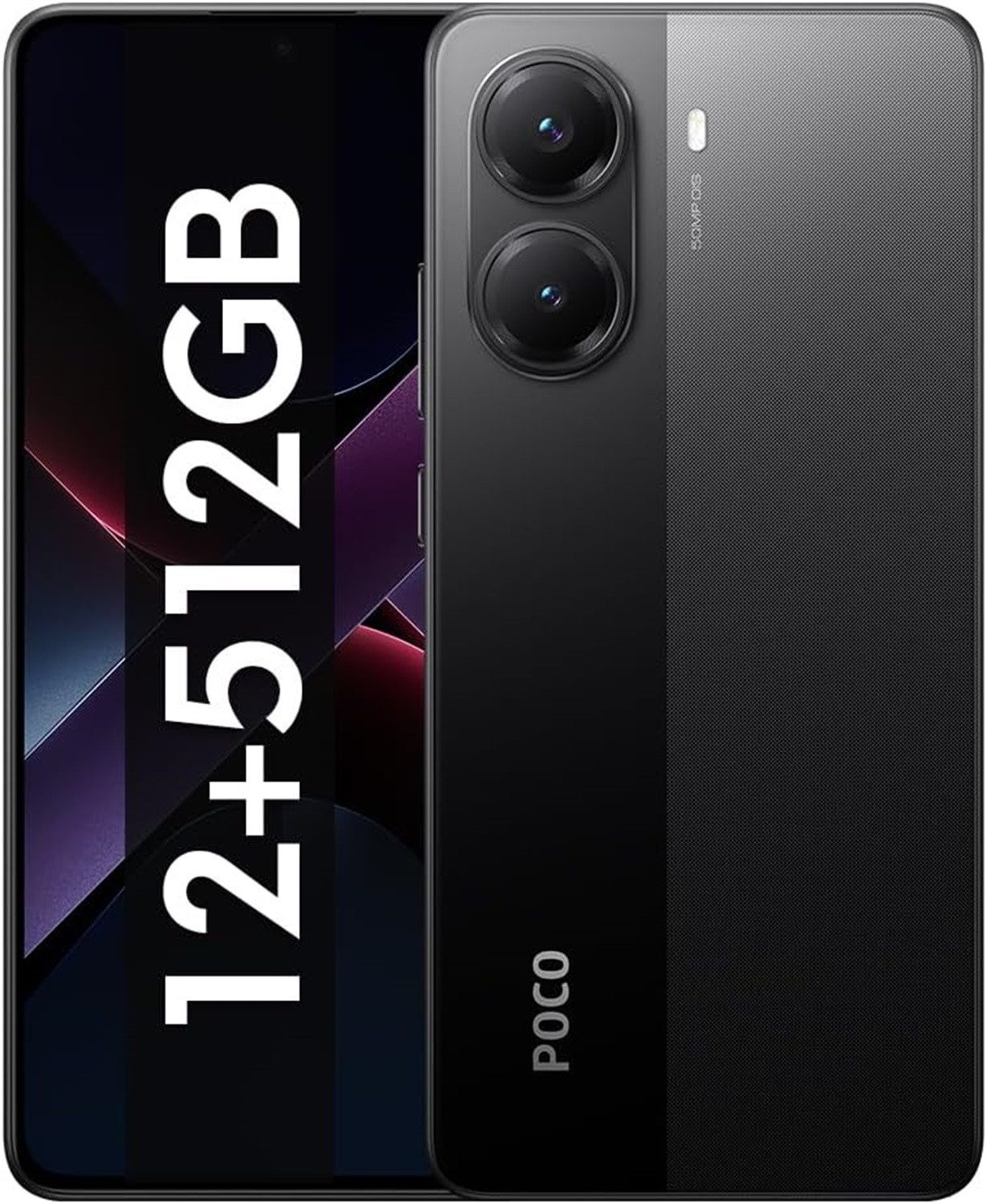 Xiaomi Poco X7 Pro 5G 12 + 512 GB Smartphone (50 MP Kamera, 6,67 Zoll, 120 Hz Display, KI-Funktionen, 6000 mAh, 90 W, NFC, IP68)