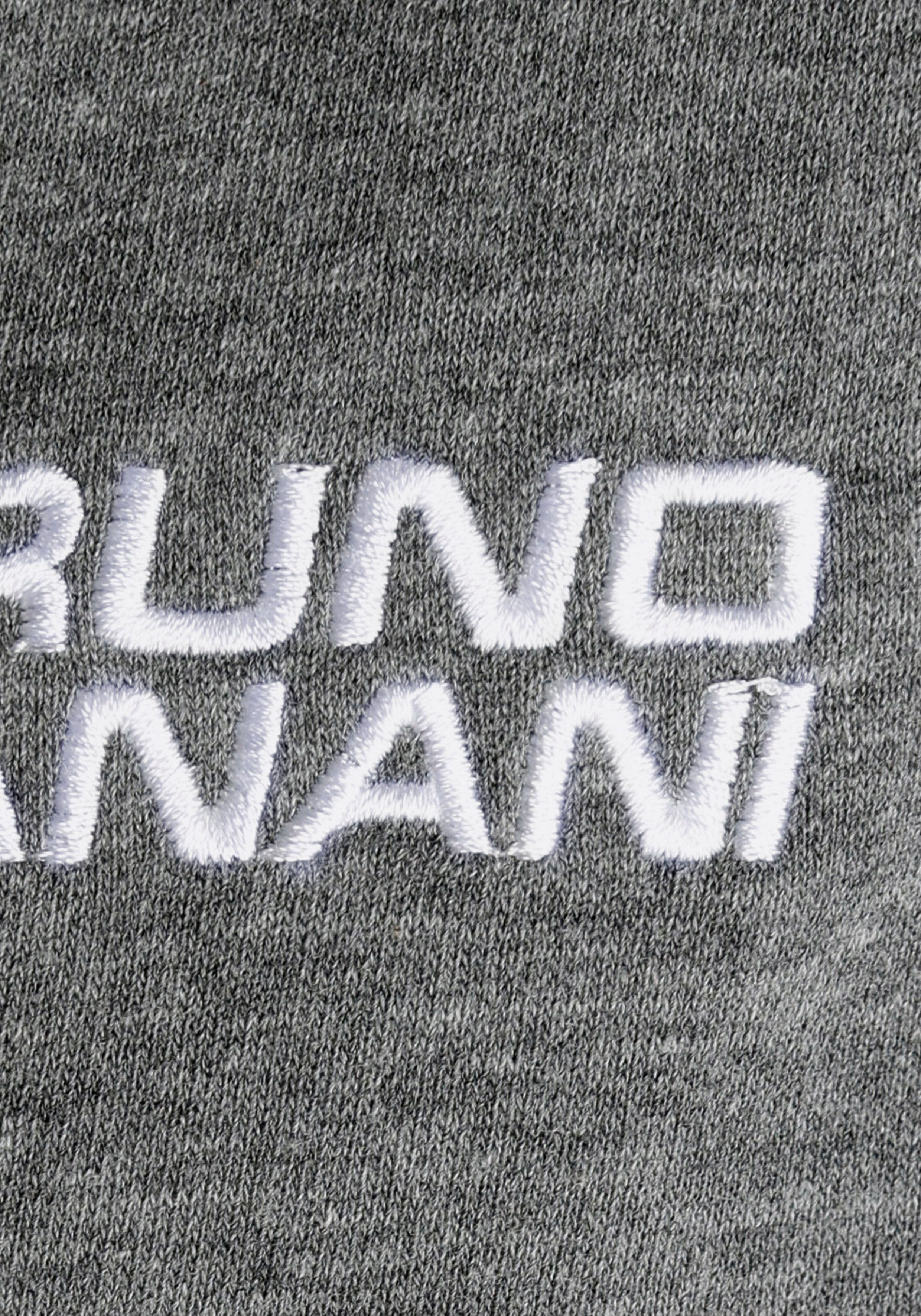 anthrazit/ schwarz Comfort Jogginganzug Banani Logo Stickerei mit Bruno Fit,