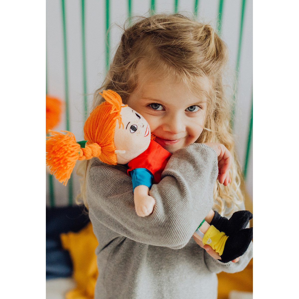 Pippi Langstrumpf Stoffpuppe Pippi Langstrumpf 30 cm Mädchen (1-tlg)