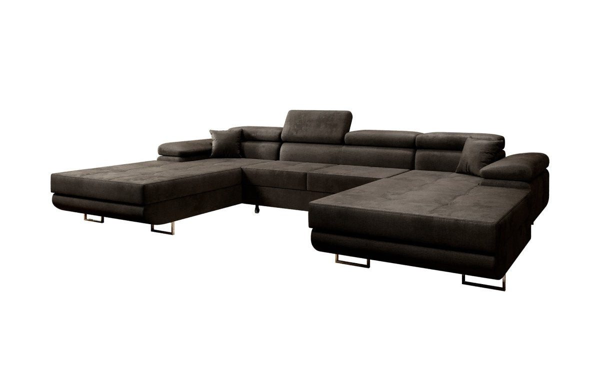 Luxusbetten24 Schlafsofa Designer Sofa Calvera U, günstig online kaufen