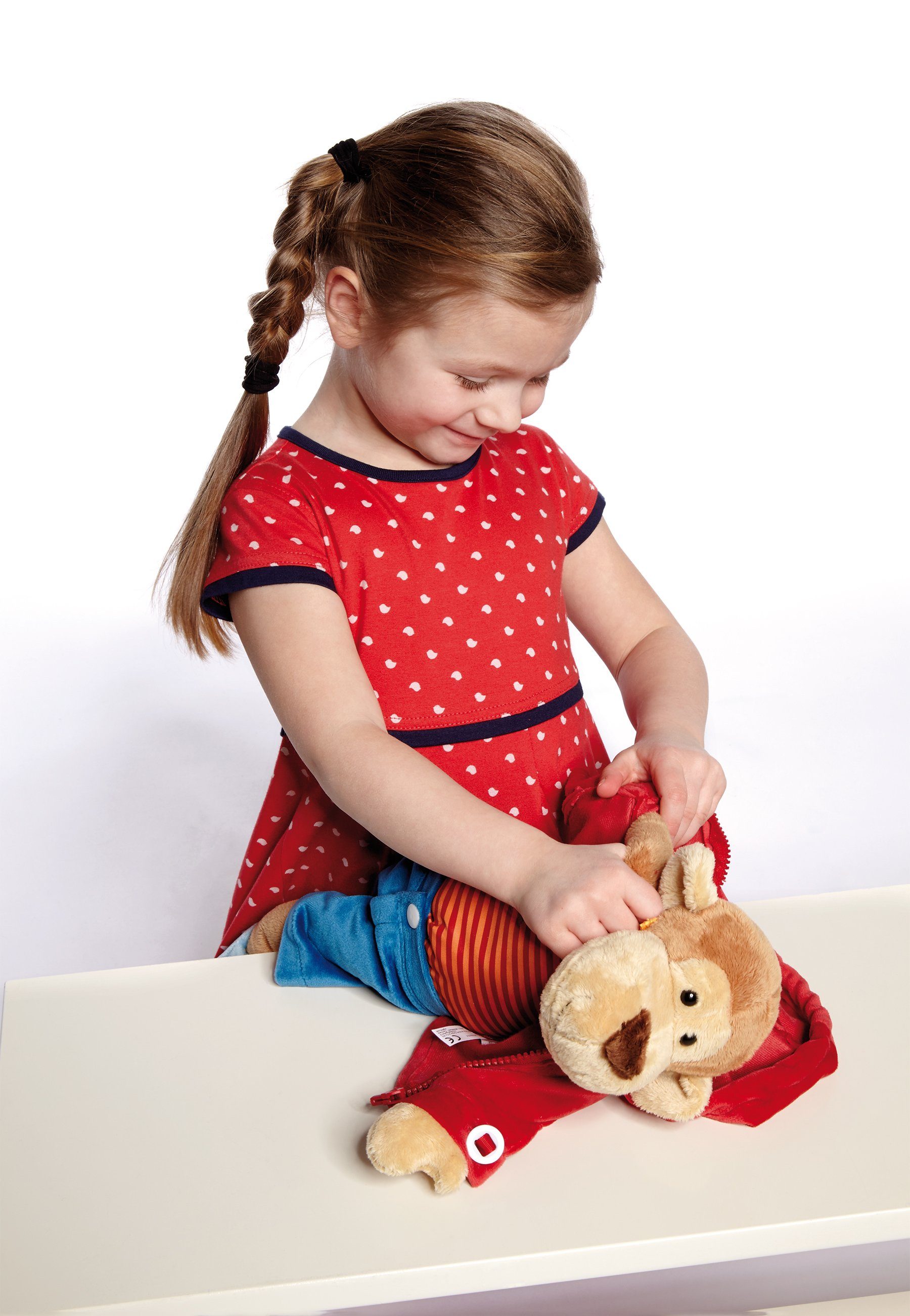 Sigikid Kuscheltier Plüschtierpuppe zum An- und Ausziehen (1-St)