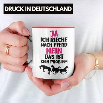 Trendation Tasse Trendation - Reiterin Mädchen Pferde Geschenk Tasse Reiten Reiterin Kinder Becher Spruch Lustig Geburtstag Geschenkidee