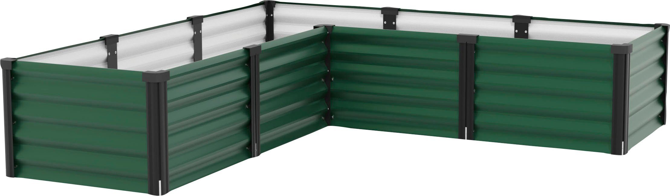 Vitavia Hochbeet Meta In&Out 401 M, BxTxH: 185x185x40 cm, seegras/schwarz