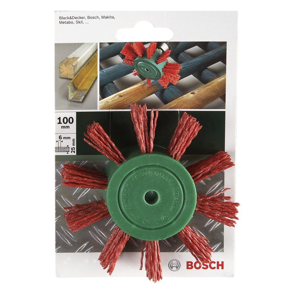 Bosch Accessories Schleifaufsatz Bosch Accessories Fächerbürste für Bohrmaschinen – Nylondraht mit Koru