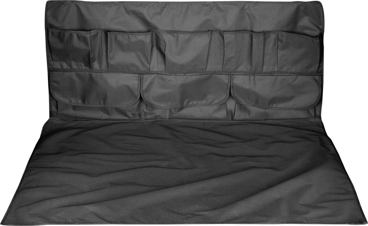 Polyester WALSER Kofferraummatte (2 Beschichtung Material: mit cm, 110x155 St), schwarz,