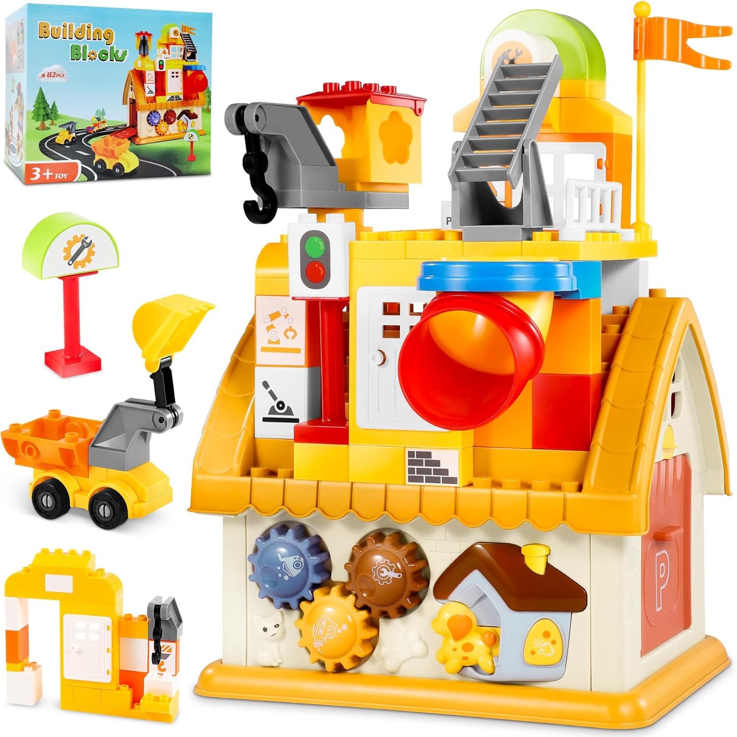 POPOLIC Großen bausteine Kompatibel mit Duplo bausteine für Kinder Spielbau günstig online kaufen