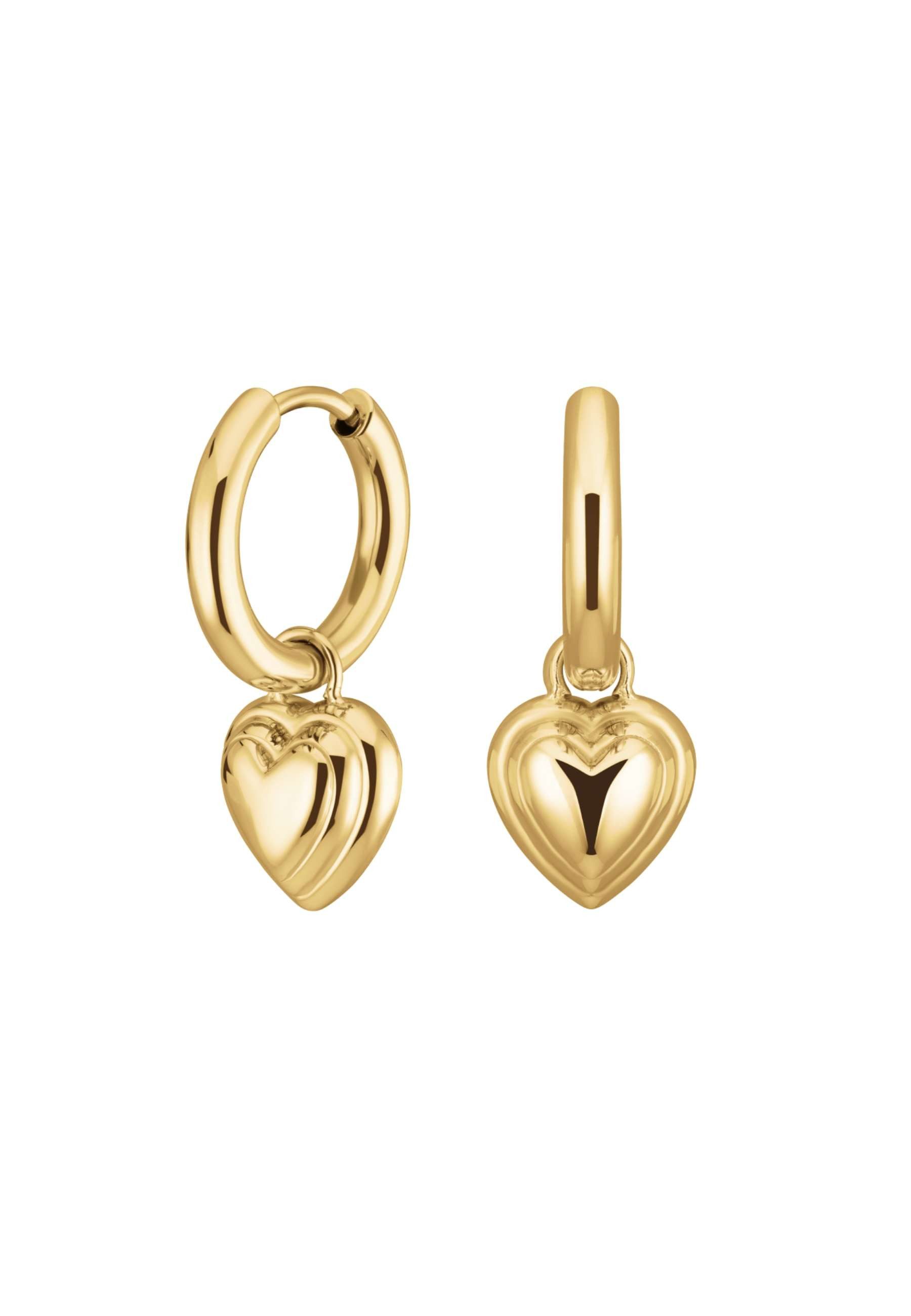 ROSEFIELD Ohrring-Set ROSEFIELD Herz Ohrringe für Damen Goldfarben