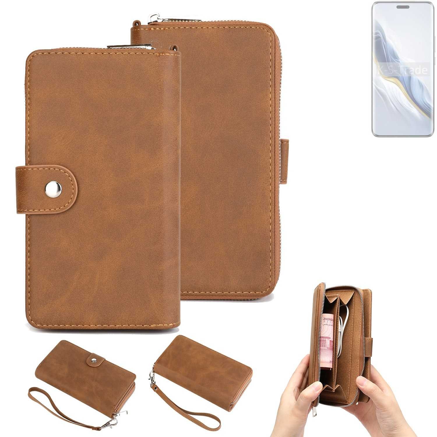 K-S-Trade Handyhülle für Honor Magic6 Pro, Handyhülle Schutzhülle & Portemonnee Tasche Handytasche Case Etui
