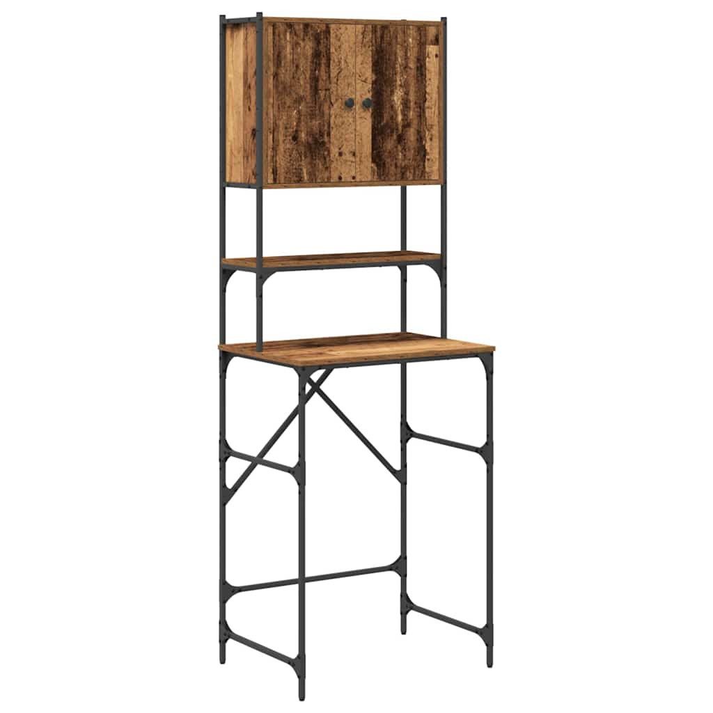 vidaXL Waschmaschinenumbauschrank Waschmaschinen-Schrank Altholz 68 x 48,5 x 194 cm Holzwerkstoff (1-St)