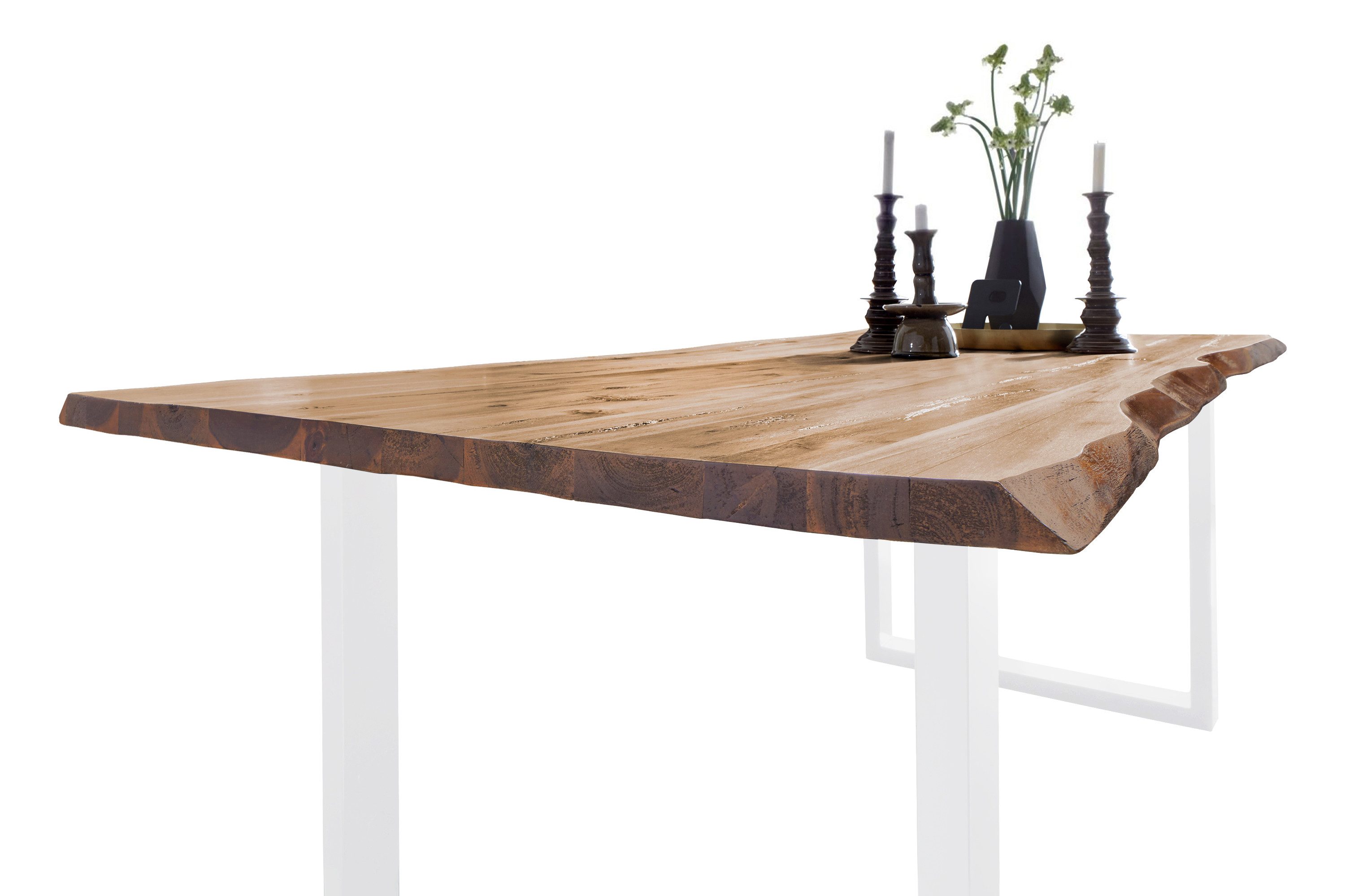 Loreno® Baumkantentisch Noah, massives Akazienholz, natürliche günstig online kaufen