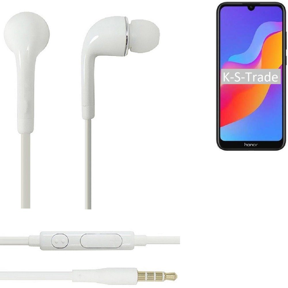 (Kopfhörer Honor Lautstärkeregler mit u 3,5mm) Huawei Mikrofon Headset weiß 8A für In-Ear-Kopfhörer K-S-Trade