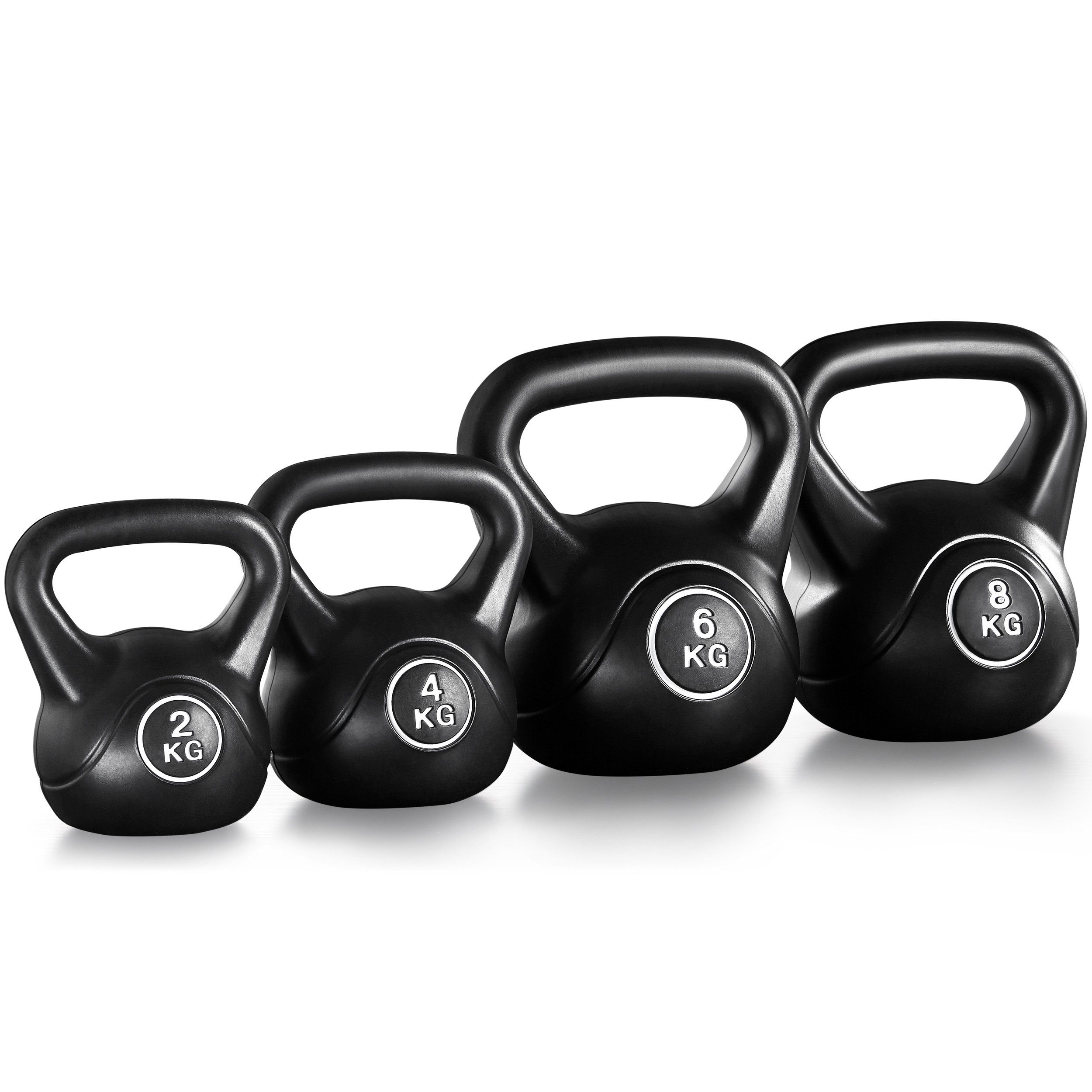 Yaheetech Kettlebell, Kugelhantel Set Schwunghantel 2 bis 8 KG