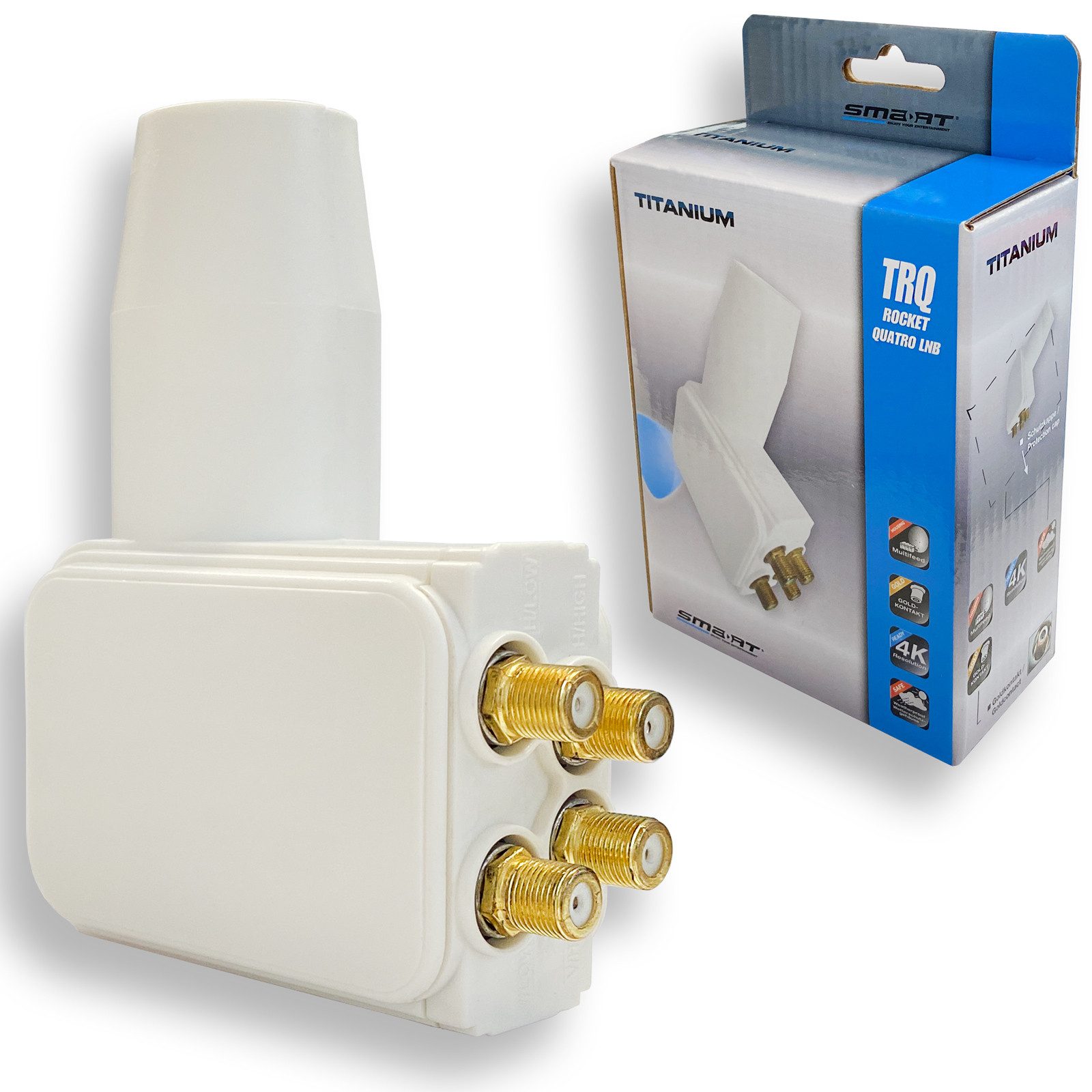 HB-DIGITAL Smart Titanium TRQ Rocket Quattro LNB Universal-Quattro-LNB