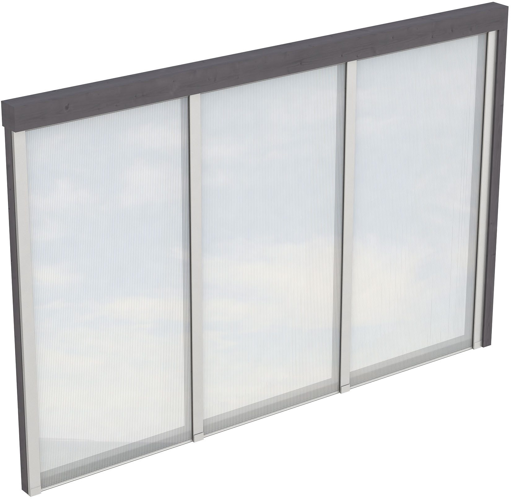 Skanholz Carport-Seitenwand, BxH:305x200 cm, m. Polycarbonat, Wandanbau