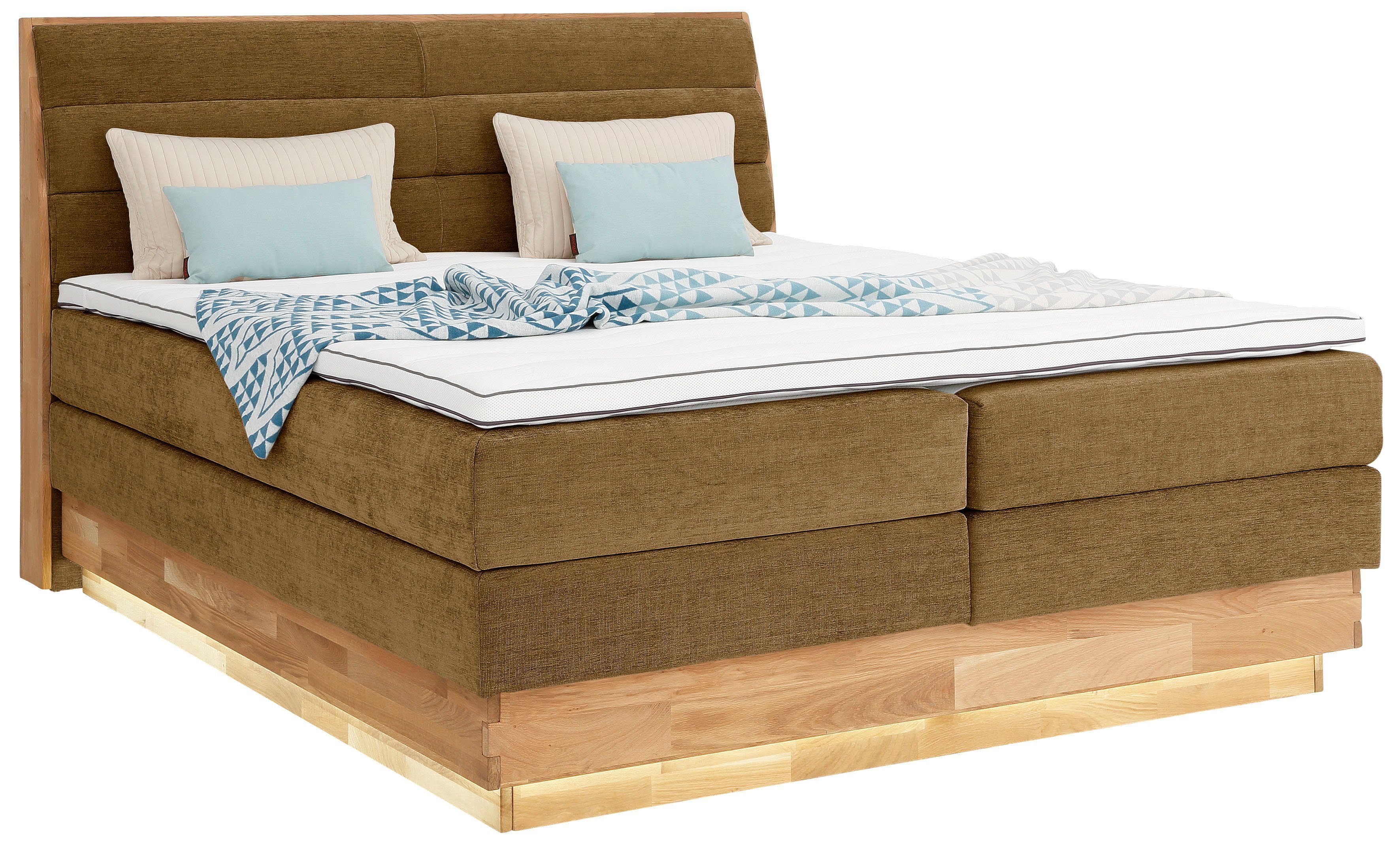 OTTO products Boxspringbett, LED-Beleuchtung, mit zertifizierten, günstig online kaufen