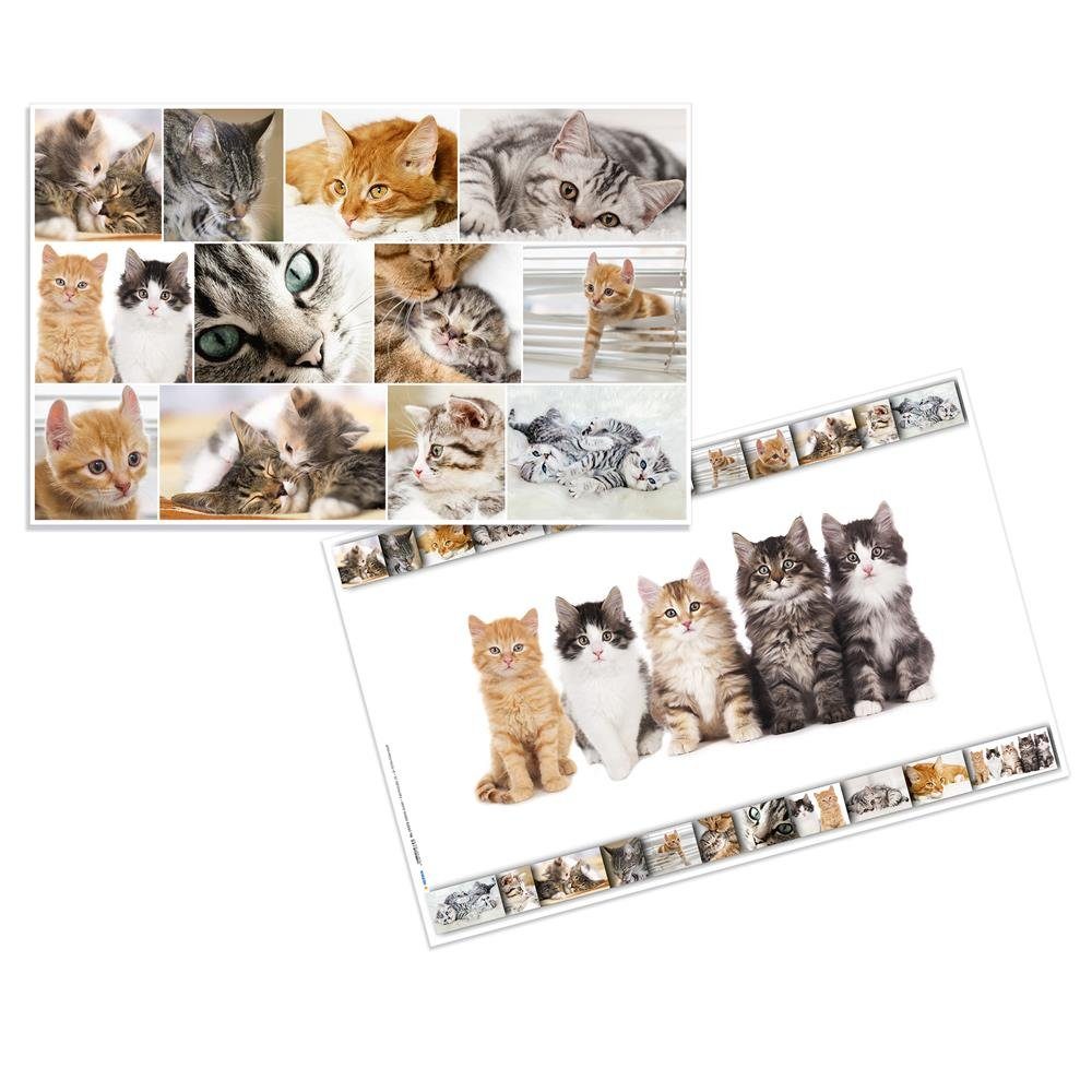 HERMA Schreibtischunterlage Katzen 55 x 35 cm