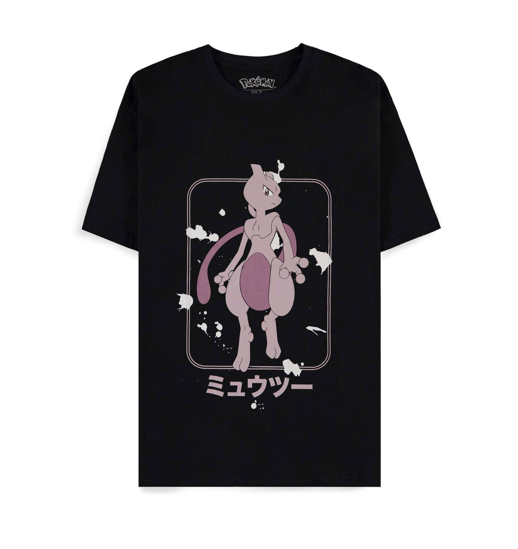 POKÉMON T-Shirt Mewtu Mewtwo Katakana