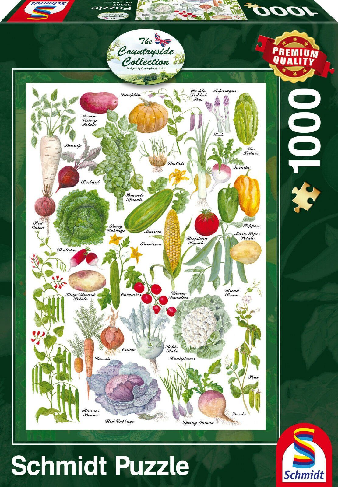 Cavallini Vintage Puzzle „Victory Garden“ – 1000 Teile, Fertig 50,8 X 71,1 Cm, Mit Musselinbeutel