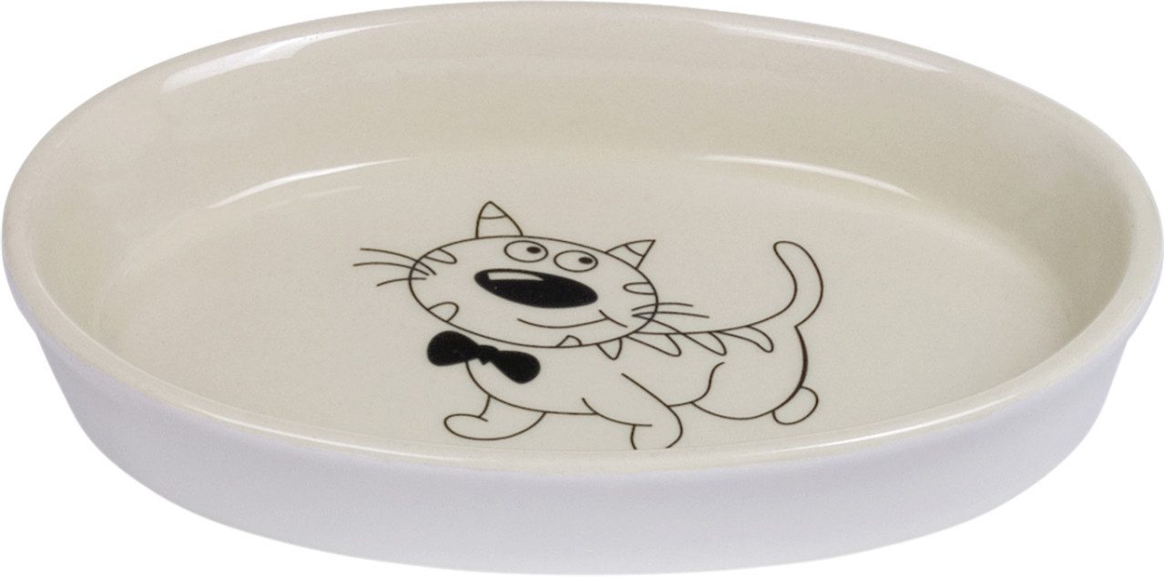 Nobby Katzen-Futterautomat Nobby Katzennapf Keramik oval Ø 17 cm - 120 ml