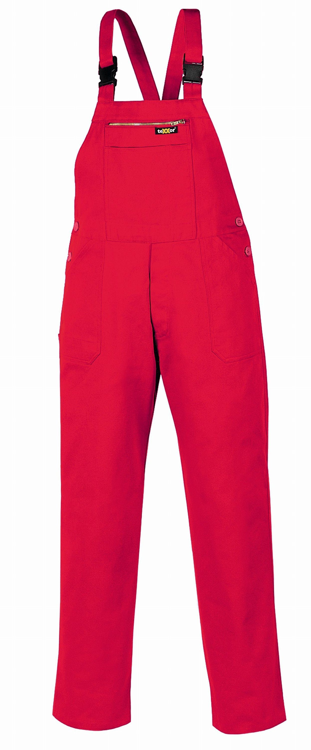 TRIZERATOP Arbeitslatzhose Latzhose 290 g/m² rot Размер 44 (1-tlg)