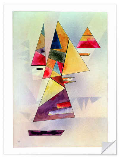 Posterlounge Wandfolie Wassily Kandinsky, Komposition, 1930, Badezimmer Maritim Malerei