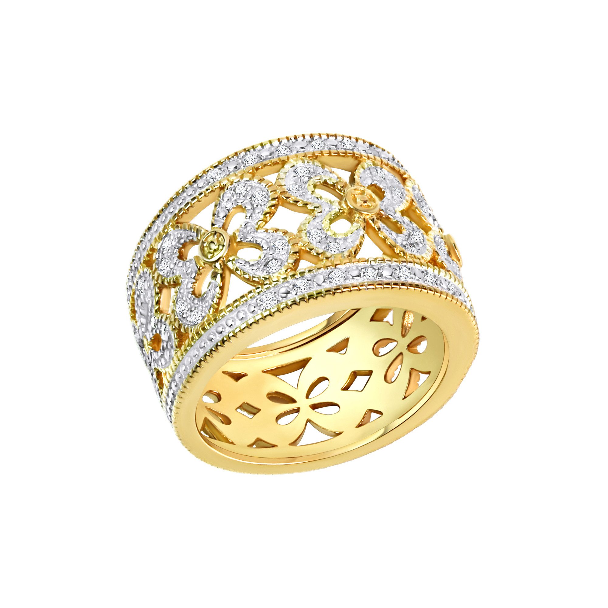 Fingerring Silber 925 mit 40 Diamanten zus. 0,20ct.