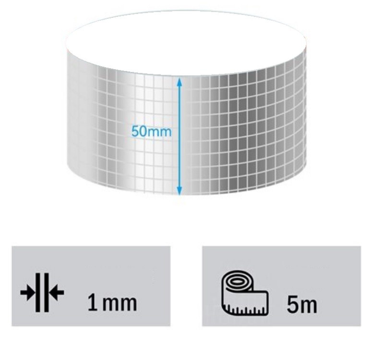 50mm] BAYLI x - Rolle Wasserdicht [5m Wannenabdichtband 1 Isolierband Reparatur Klebeband