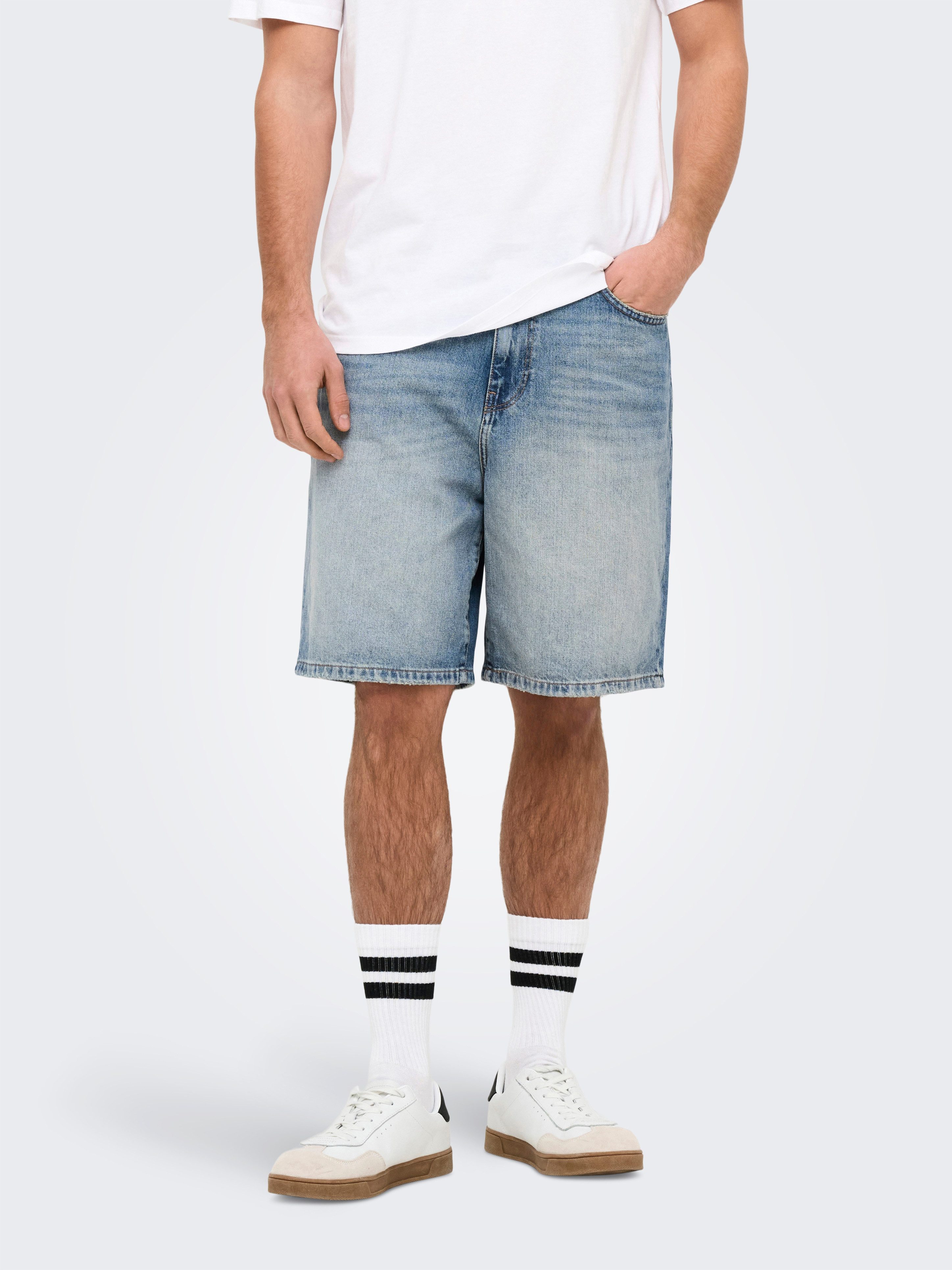 ONLY & SONS Jeansshorts ONSFADE MB TINT 9085 TAI DNM SHORTS NOOS Baumwolle, loose fit