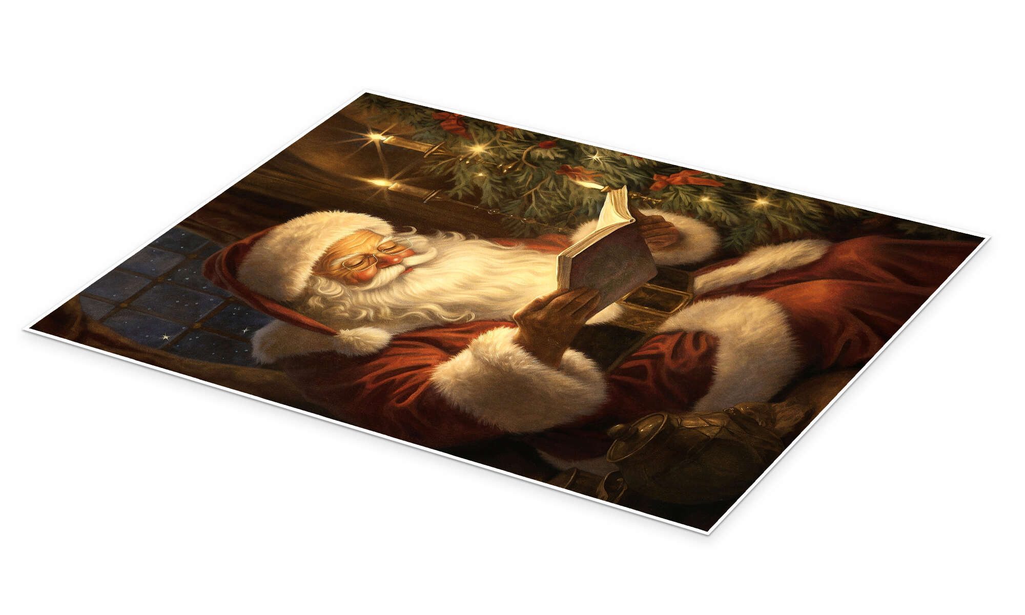 Posterlounge Wandbild Erzähl mir ein Märchen, Santa Claus, Olga Telnova, erhältlich als Poster, Leinwandbild, Wandsticker oder Acrylglasbild