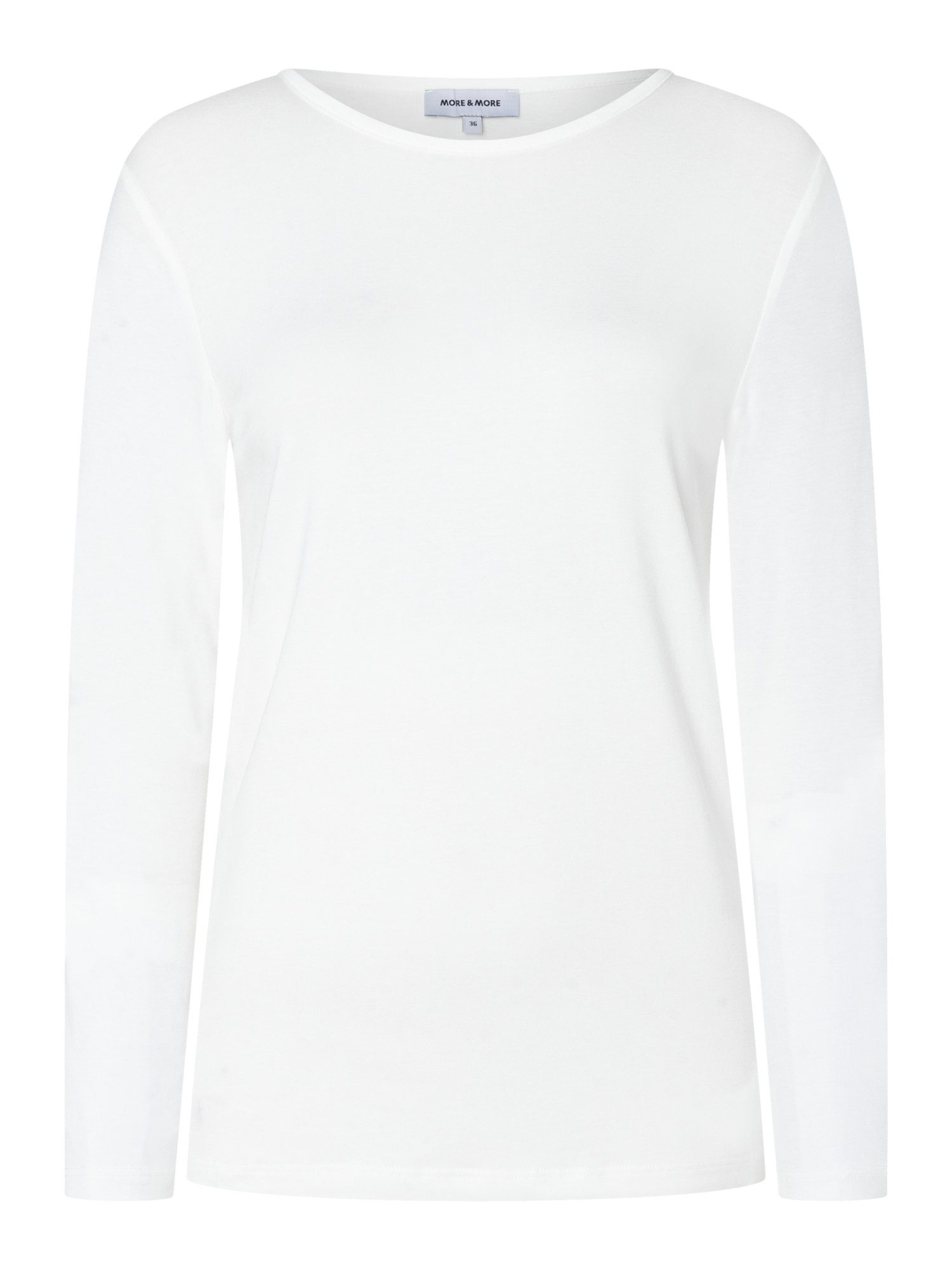 T-Shirt zeitloses Basic-Langarmshirt