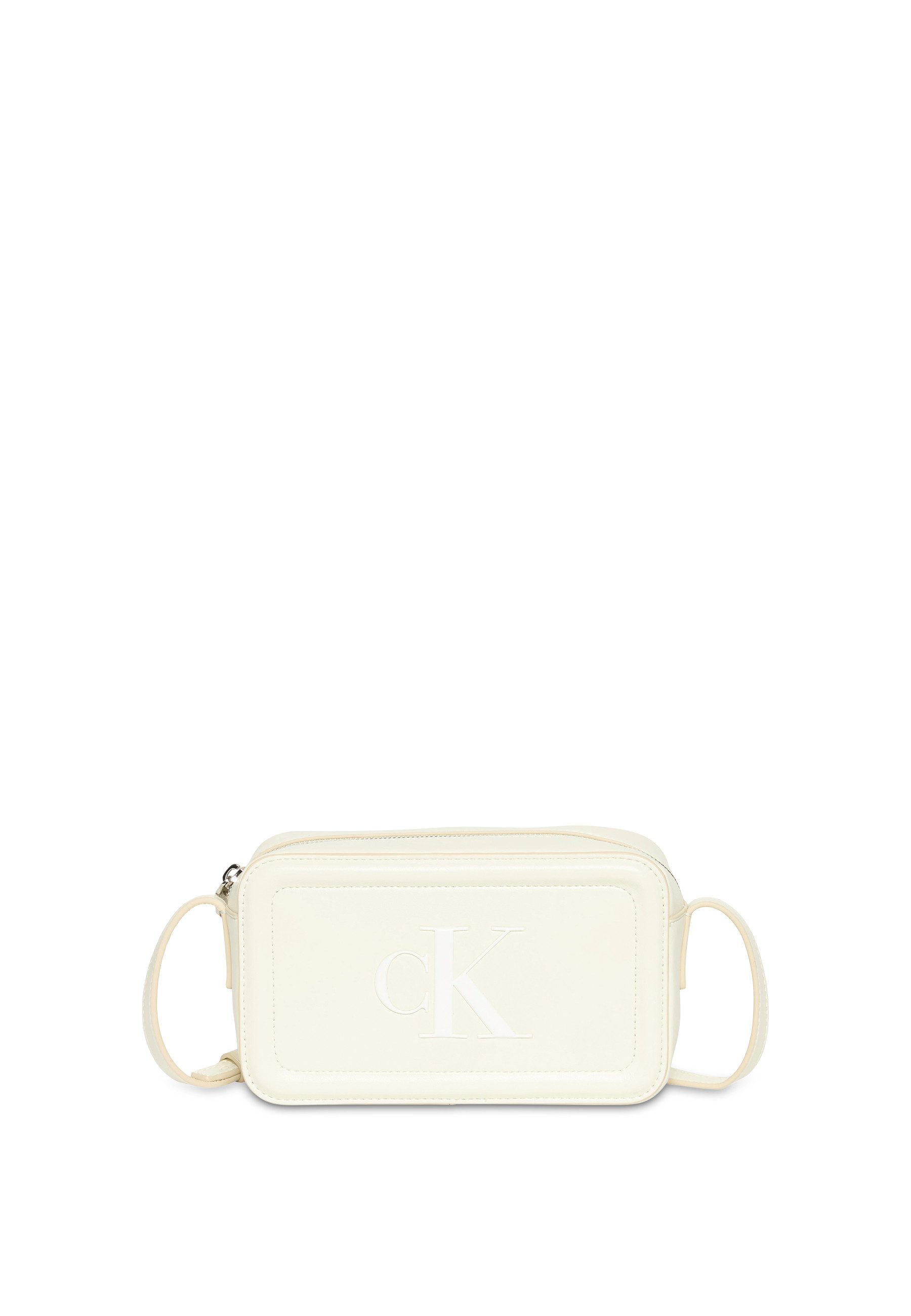 Calvin Klein Mini Bag RAISED CK CAMERA BAG, kleine Damen-Umhängetasche, Schultertasche, Kamerabag mit CK-Logo