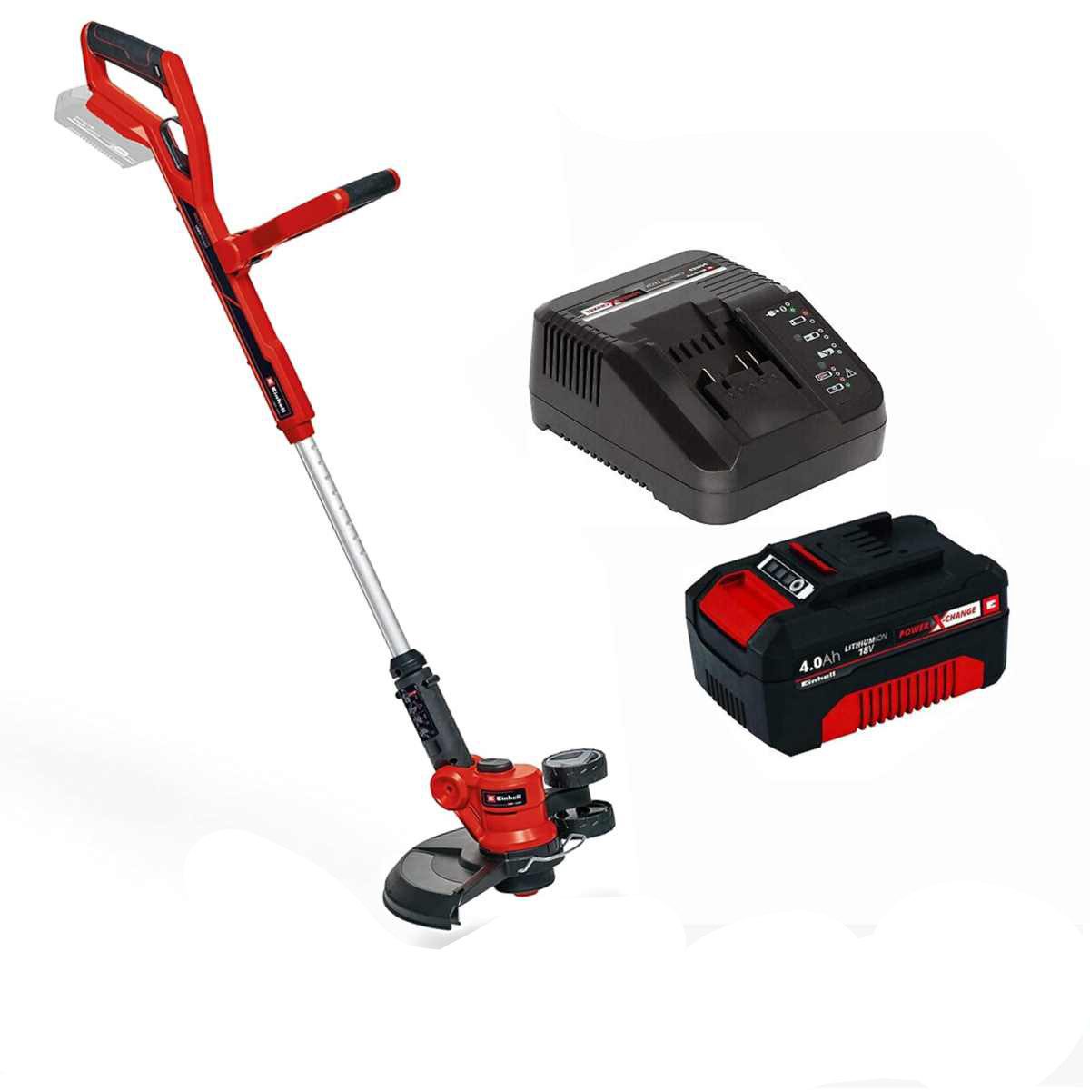 Einhell Akku-Rasentrimmer Einhell Rasentrimmer GE-CT 18/30 Akku 4.0 Ah 18V Ø 30 mm, Fadentrimmer