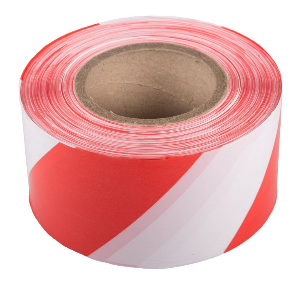 Thumbnail - BB-Verpackungen Warnschild Absperrband, (1 St), 75 mm x 500 m, rot/weiß, sehr reißfest