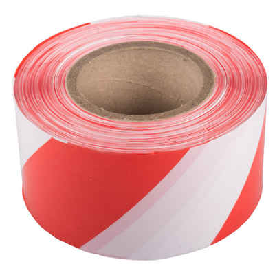 BB-Verpackungen Warnschild Absperrband, (1 St), 75 mm x 500 m, rot/weiß, sehr reißfest
