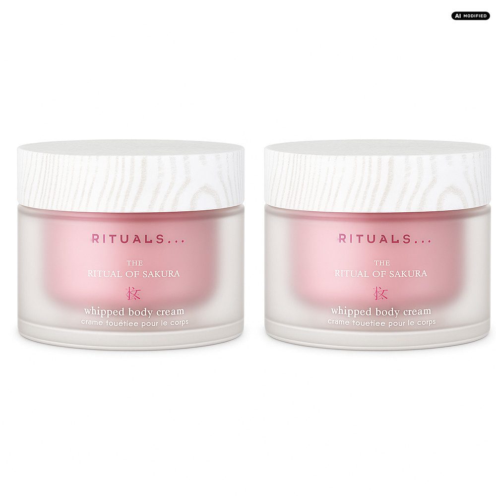 Rituals Körpercreme Rituals Sakura Whipped Body Cream 2er Set, 1-tlg., Vorteilspack mit zwei Whipped Body Creams für langanhaltende Pflege