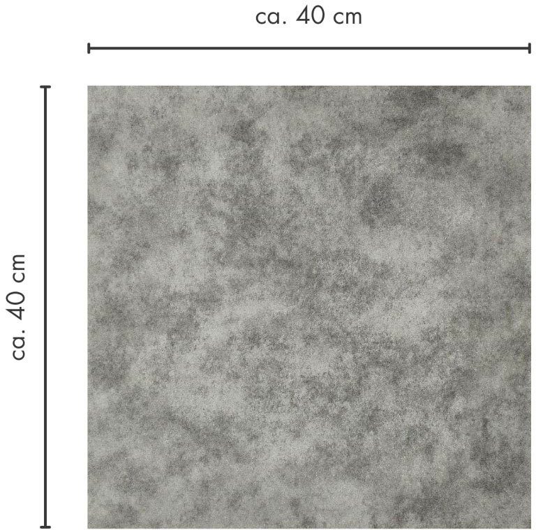 Teppichfliese Colmar Nadelfilz, Andiamo, Höhe: 4 strapazierfähig, 25 mm, selbstklebend, qm) 40x40 cm, beige/grau & Stück robust (4 quadratisch