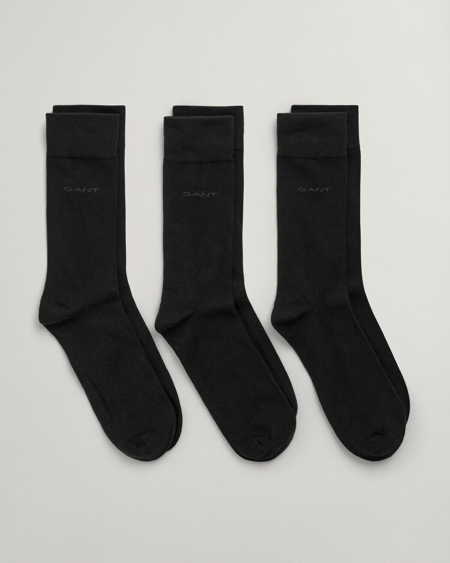 Gant Basicsocken SOFT COTTON SOCKS 3-PACK (Packung, 3-Paar, 3) mit Logodruc günstig online kaufen